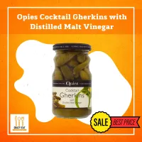 พร้อมส่ง Opies Cocktail Gherkins with Distilled Malt Vinegar 227g โอพีส์ แตงกวาดองในน้ำส้มสายชูมอลต์ 227กรัม เก็บปลายทางได้