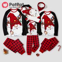 PatPat ชุดชุดนอนพิมพ์ลายซานตาคลอสจับคู่กับครอบครัวคริสต์มาส (ทนไฟ)