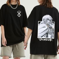 Street shirtญี่ปุ่น Anime Berserk Griffith มังงะคู่ด้านพิมพ์เสื้อ T เสื้อแขนสั้นผู้ชายผู้หญิง Hip Hop แฟชั่น Man การ์ตูน tee เสื้อ