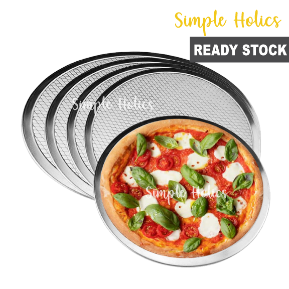 Pizza Pan, Aluminium Mesh Pizza Screen Baking Tray Net, - Pizza