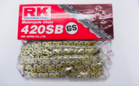 โซ่ RK 420-120 ( สีทอง ) อุปกรณ์แต่งรถ อะไหล่แต่งรถ อะไหล่มอเตอร์ไซค์ ****มีบริการเก็บเงินปลายทาง