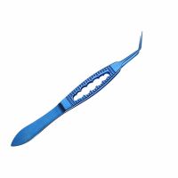 Titanium Forceps Castroviejo Suturing Forceps Ophthalmic Tweezers Toothless Double Eyelid Tool Ophthalmic Instrument