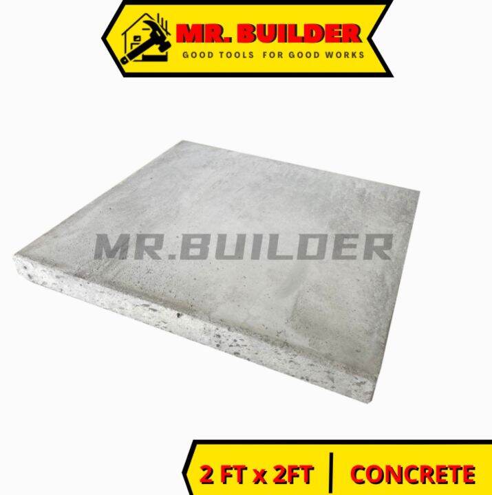 [COVERAGE AREA ONLY] MR BUILDER Concrete Slab 2'x2' Reinforced with BRC