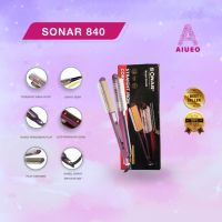 Aiueo ปากกาจับเส้นผม | Sonar 840 2 in 1 ที่หนีบผมตรง ผมหยิก ตรง 3 in 1 | Catokan(t9y6) 2 in 1 หวีหนีบผมตรง ขนาดเล็ก สําหรับร้านทําผม Y4I7TH