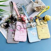 【hot sale】 ◐◇﹍ B11 Anime Card Holder Sanrio Keychain Sling With Cartoon ID Card Sleeve Hard Protector Keyring Anti-lost Accessories For Student Girl Gifts