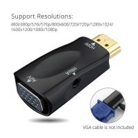 1080P HDMI Male to VGA Female Adapter Video Converter with Audio Output N3