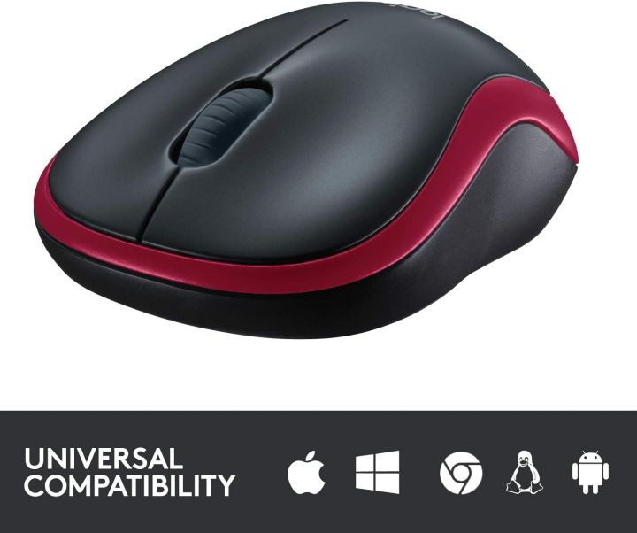 logitech-m185-wireless-mouse-red-เมาส์ไร้สาย-สีแดง-ของแท้-ประกันศูนย์-3ปี