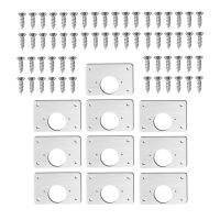 【LZ】 10Pcs Hinge Repair Plate For Cabinet Furniture Drawer Stainless Steel Door Panels Table Base Hinge Cup Repair Board