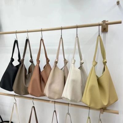 MLBˉ Official NY High-end large-capacity shoulder bag versatile Korean version underarm bag simple soft leather ins design tote handbag