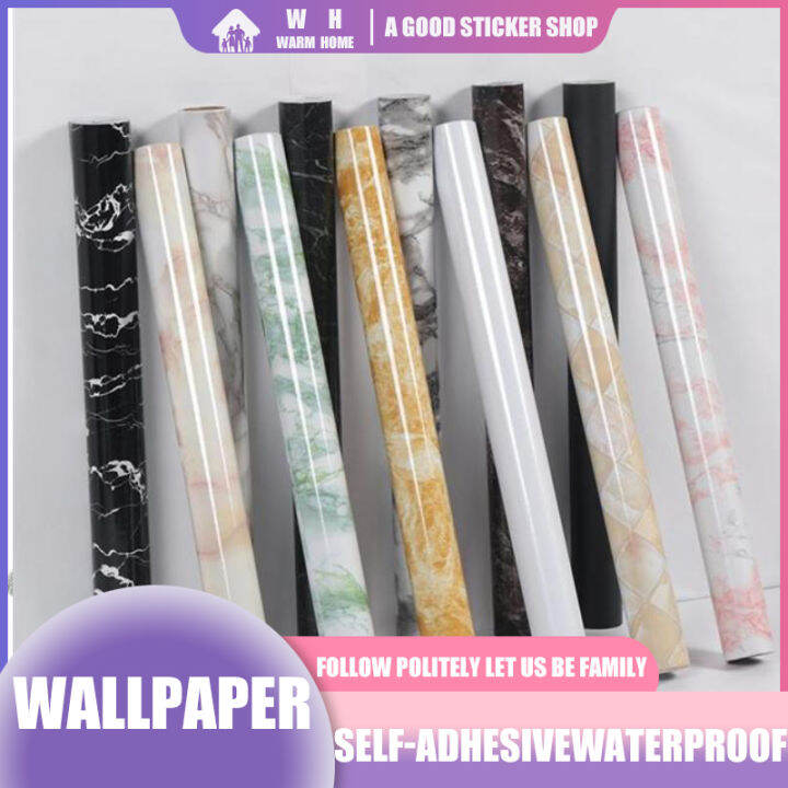 Marble wall wallpaper design sale PVC wallpaper sticker waterproof anti