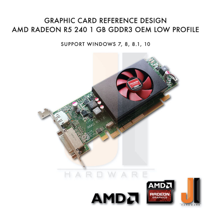 amd-radeon-r5-240-1gb-64-bit-gddr3-low-profile-มือสอง