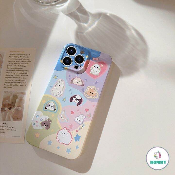 เคสโทรศัพท์มือถือแบบแข็ง-กันกระแทก-ลายการ์ตูนกระต่าย-หัวใจ-สําหรับ-iphone-11-14-pro-max-14-13-12-11-pro-max-14-plus-x-xs-max-xr-8-7-plus-se