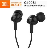 Original jblหูฟังJBL C100SI 3.5mm wired Bass Stereo Earphone for Android IOS mobile phones Earbuds with Mic Earphones ใช้ได้กับ iPhone OPPO VIVO Samsung huawei Meizu รับประกัน 1 ปี