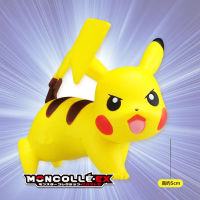 Takara Tomy Pokemon Moncolle-EX Sun Moon 4ซม. มินิของเล่นคอลเลกชันรูป Pikachu Battle Pose ใหม่ในกล่อง968443