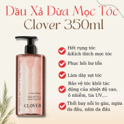 Dầu xả dừa Clover 350ml gphục hồi hư tổn, làm dày sợi tóc