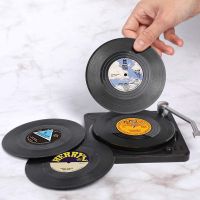 【CW】 Vinyl Table Mats Drink Coaster Placemats Mug Cup Coasters 6PCS resistant Nonslip