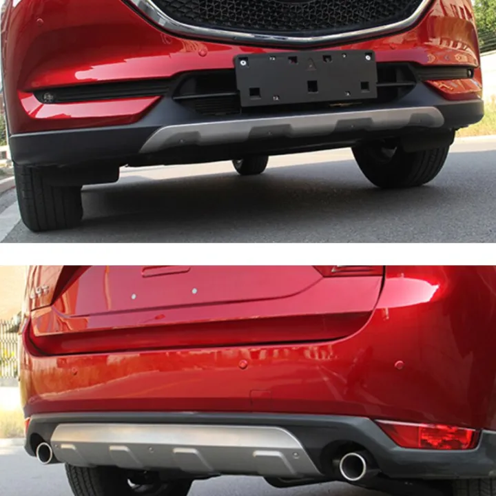 For Mazda CX5 20172021 Stainless Steel Front & Rear Bumper Skid