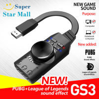 Supermall 7.1ช่องการ์ดเสียงอะแดปเตอร์แปลงภายนอก Usb เสียง3.5มิลลิเมตรชุดหูฟังสเตอริโอการ์ดเสียงเข้ากันได้สำหรับแล็ปท็อปพีซี Gs3