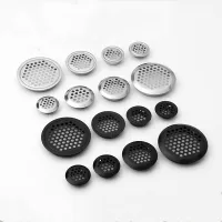 10pcs Round cabinet Air duct Vent Dia.19mm-53mm Steel Louver Mesh Hole plug decoration cover Wardrobe grille ventilation systems Exhaust Fans