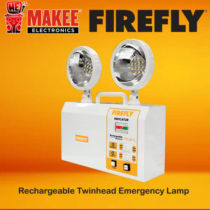 Firefly FEL201L Rechargeable Twinhead Emergency Lamp Lazada PH