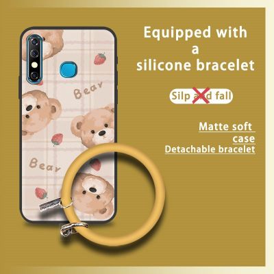 creative trend Phone Case For Infinix X650B/HOT8/8Lite/Spark4/KC8/CC7/Camon12 hang wrist personality dust-proof couple