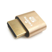 OKDEALS อะแดปเตอร์ VGA 19201080 HDMI หน้าจอจำลองการแสดงผลเสมือน DDC EDID ปลั๊กหลอก