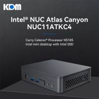 2023 Mini PC มินิพีซี NUC11ATKC4 Intel Celeron N5105 8GB 500GB SSD Wireless-AC 9462 BT5.1 4C/4T 4K Dual HDMI Output Gigabit Internet Desktop Mini Computer NUC Atlas Canyon