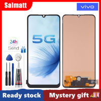 Salmatt หน้าจอ LCD TFT 6.44นิ้วสำหรับ Vivo ชิ้นส่วนจอสัมผัสแอลซีดีของเครื่องแปลงดิจิทัล Y73สำหรับ Vivo Y73 V2059 V2146 V2212หน้าจอ LCD V2168