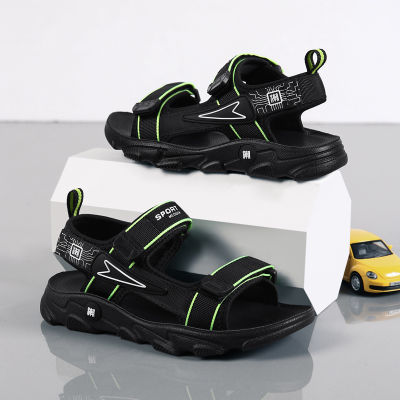 รองเท้าแตะสำหรับเด็กผู้ชายเด็กๆรองเท้าแตะชายหาด Size28-39รองเท้าแตะยางสีดำสำหรับผู้ชายและเด็กใหม่ฤดูร้อน