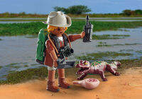 Playmobil 71168 Special Plus Researcher with young caiman สเปเชียล นักวิจัยกับไคแมนเด็ก