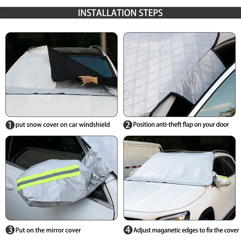 Beykome Windshield Snow Cover Front Window Car Cover for Snow, Ice and  Wiper Protector All Weather Auto Sunshade Fits for Most Cars, Suv's, Vans  and Truck - China Sunshade, Car