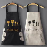 Hand-wiping kitchen Household Cooking Apron Men Women Oil-proof Waterproof Waist Fashion Coffee Overalls Wipe Hand Apron