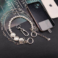 จี้ที่สวยหรูพร้อมคลิปศัพท์ Universal Anti-Lost Sling Wrist Lanyard ศัพท์มือถือ Lanyard High-End Women S Portable Pendant