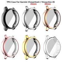 TPU Case For Garmin Vivoactive 4S 4 3 Music/Venu 2 2S Replacement Wrist Strap Metal Bracelet Protective Cover Shell