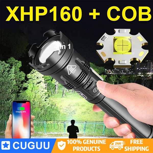 Hàng Mới Về 】Đèn Pin Mạnh Đèn Pin Chính Hãng Xhp70.2 Xhp160 Đèn Sạc Pin