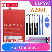 Original แบตเตอรี่ Oneplus 2 A2001 แบตเตอรี่เครื่องมือฟรีโทรศัพท์ BLP597 3300MAh OnePlus รับประกัน 3 เดือน