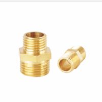 Brass Tube Pneumatic Fitting 1/8 1/4 3/8 1/2 3/4 1 BSP Male X Male Change Hex Nipple Pipe Connector Adapter Coupler