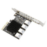 Desktop Computer PCI-E 4X 1 to 4 USB 3.0 Multiplier Adapter Card Riser Converter Desktop for BTC Mining Adapter Card