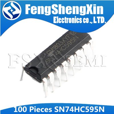 100pcs/lot 74HC595 SN74HC595N 74HC595N 8BIT SHIFT REGISTERS WITH 3 STATE OUTPUT REGISTERS DIP-16