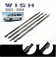 1ชุด4PCS สำหรับ TOYOTA WISH ZNE10 2003 2004 2005 2006 2007 2008 Weatherstrip หน้าต่างซีลรถหน้าต่าง Moulding Trim ซีลประตู Out