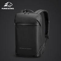 Kingsons Slim Laptop Backpack Men 15.6 inch Office Work Men Backpack Business Bag Uni Black Ultralight Backpack Thin Mochila