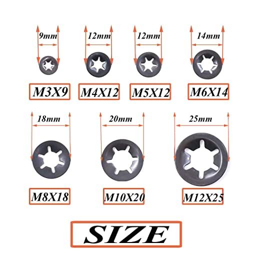 260pcs-m3-m4-m5-m6-m8-m10-m12-push-on-locking-washers-star-nut-metal-quick-speed-star-nut-locking-fastener-assorted-kit