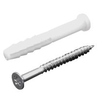 100PCS Plastic Link Cabinet Screw, Wall Cabinet Expansion Screw, Cabinet Plastic Screw, Suitable for Interior Decoration