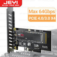 JEYI M.2 NVME การ์ดอะแดปเตอร์4.0สำหรับ PCIe SSD 64Gbps SSD PCIe 4.0 X4สำหรับพีซีตั้งโต๊ะการ์ดขยาย PCI-E GEN4 SK4ความเร็วเต็ม