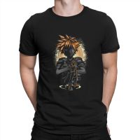 Camisetas de algodón 100% para hombre, camisa de manga corta con estampado de Keyblade, estrella, Sora, clásica, Kingdom Hearts, Riku