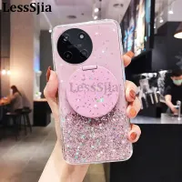 เคสมือถือ Realme 11 ซิลิโคนนิ่มรูปดาวพระจันทร์ประกายฝาหลังดวงป้องกันกระจกโปร่งใสหล่นสำหรับเคสใส่โทรศัพท์ Realme 11 4G