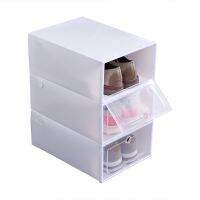 (cerci household goods) FoldableShoe ClearStackable Shoe Organizer ออแกไนเซอร์สำหรับบ้าน SaveAccessories รอบหลุมขนาดเล็ก