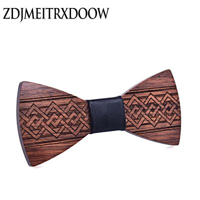 ▽✲₪ Wooden Bow Tie new year Gift set Accessories Gentleman Shirt Neck Tie Bowknot butterfly mens tie Gravate Plaid Wedding necktie