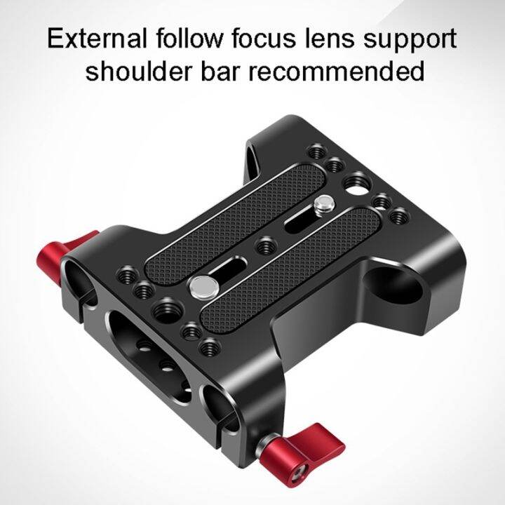 2x-multifunction-camera-base-plate-with-15mm-rod-rail-clamp-for-dslr-camera-shoulder-rig-support-accessories