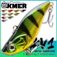 【LZ】▨  KMER 5.5cm 14g VIB Bait All for Fishing Lures Wobbler Hooks for Pike Walleye Bass In Winter with Equipment Accessories Tackle